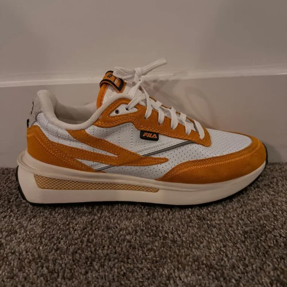 FILA Men's Reno Premium Walking Shoes Size 9 In Orange